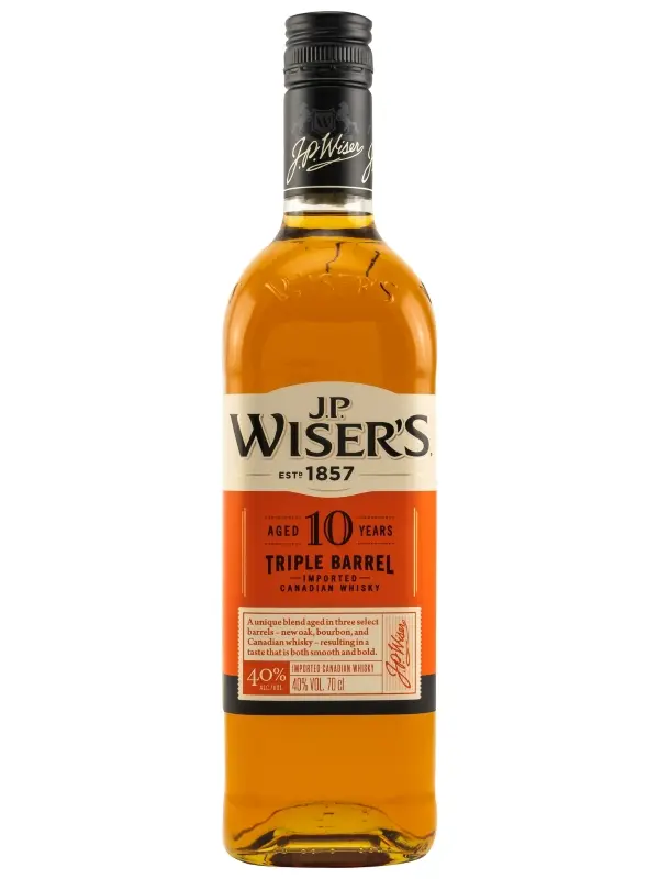 J.P. Wiser's 10 Jahre – Triple Barrel - Canadian Whisky