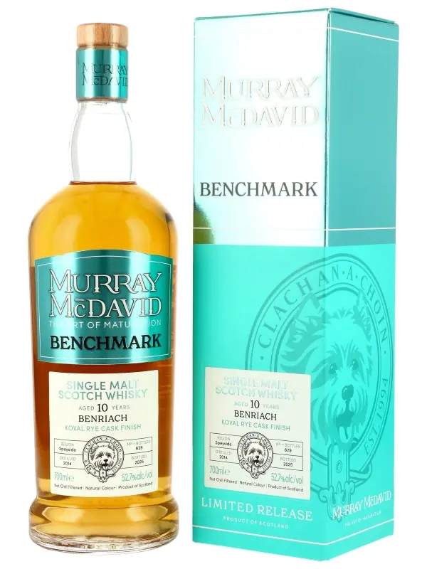 18409 Benriach 10 Jahre - Vintage 2014 - Koval Rye Cask Finish - Murray McDavid - Benchmark - Limited Release - Single Malt Scotch Whisky