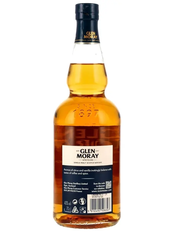 18413R Glen Moray - Our Classic - Speyside Single Malt Scotch Whisky - ohne Umverpackung