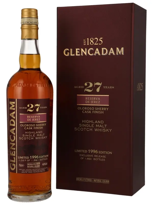 Glencadam 27 Jahre - Reserva de Jerez - Oloroso Sherry Cask Finish - Limited 1996 Edition - Highland Single Malt Scotch Whisky