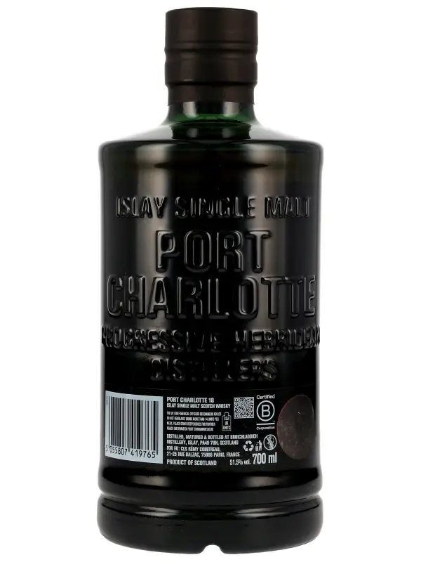 Port Charlotte 18 Jahre - 2025 Limited Release - Heavily Peated - Oak Cask - Islay Single Malt Scotch Whisky