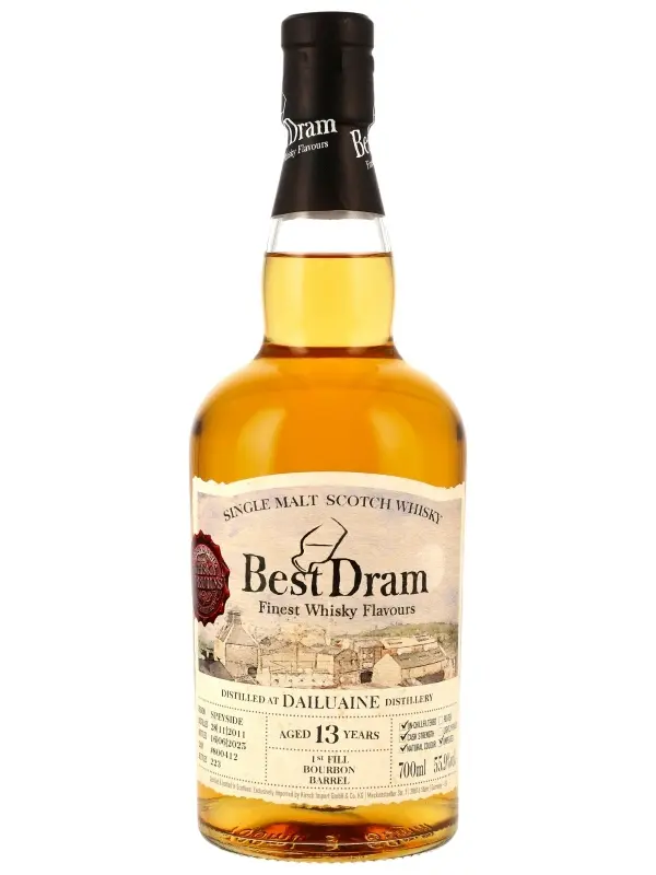 Dailuaine 13 Jahre - Vintage 2011 - 1st Fill Bourbon Barrel - Cask #800412 - Best Dram - Single Malt Scotch Whisky