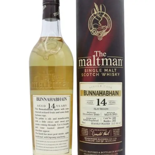 Bunnahabhain 14 Jahre - Vintage 2010 - Refill Hogshead - Cask No. 532 - Heavily Peated - The Maltman - Single Malt Scotch Whisky