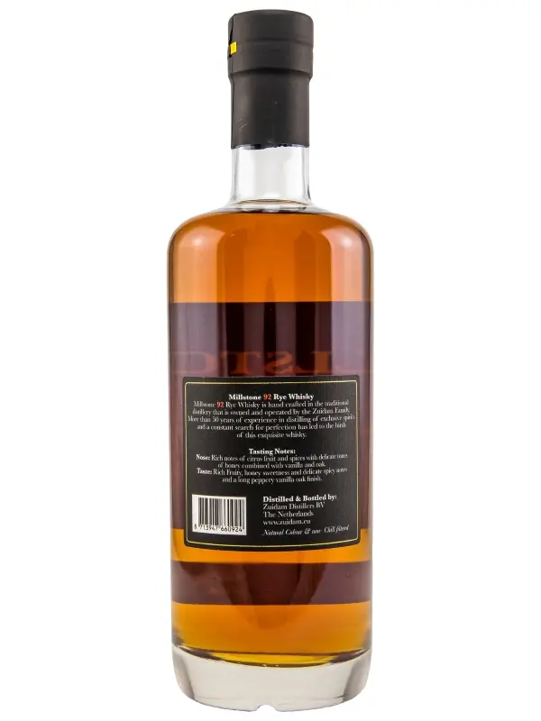 18465R Millstone 3 Jahre - Vintage 2016 - 92 Rye - American Oak - Dutch Single Rye Whisky