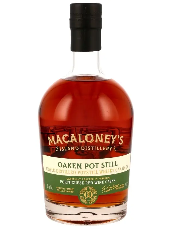 Macaloney's - Oaken Pot Still - Portuguese Red Wine Casks - Triple-Distilled Pot Still Whisky Canadien