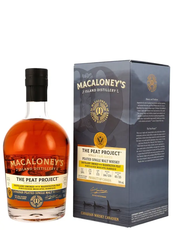 Macaloney's - The Peat Project - Washington Peat - Cask No. 173 - Single Cask Series - Peated Single Malt Whisky