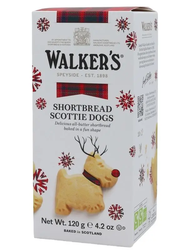 100929 Walkers - Shortbread - Scottie Dogs "Reindeer" - 120g