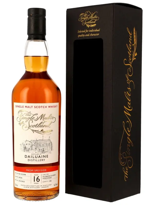 18543 Dailuaine 16 Jahre - Vintage 2008 - Oloroso Sherry Hogshead - Cask Ref. 40236 - Single Malts of Scotland - Single Malt Scotch Whisky