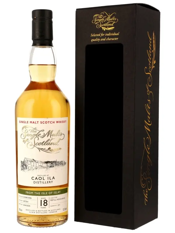 18544 Caol Ila 18 Jahre - Vintage 2006 - Refill Hogshead - Cask Ref. 307354 - Single Malts of Scotland - Single Malt Scotch Whisky