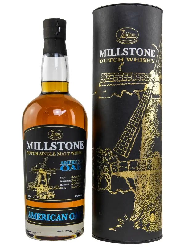 18562 Millstone - American Oak - Dutch Single Malt Whisky - mit Umverpackung
