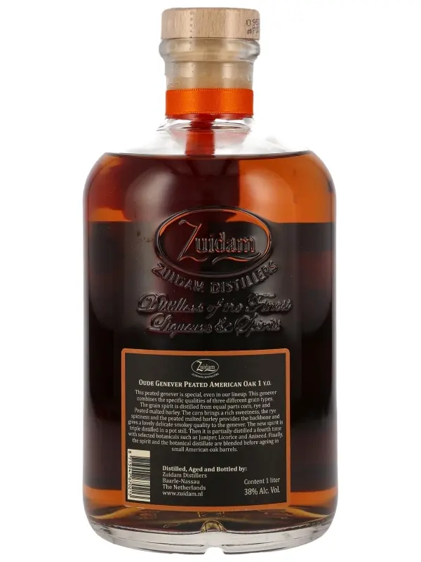 18576R Oude Genever Peated 1 Jahr - American Oak - Batch No. 003 - Zuidam Distillers - Genever
