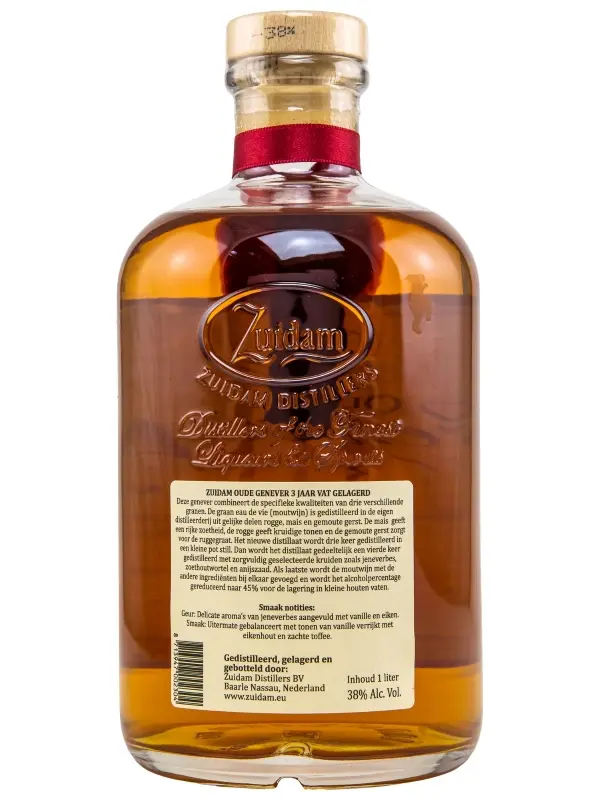 18580R Oude Genever 3 Jahre - American Oak - Batch No. 4 - Zuidam Distillers - Genever