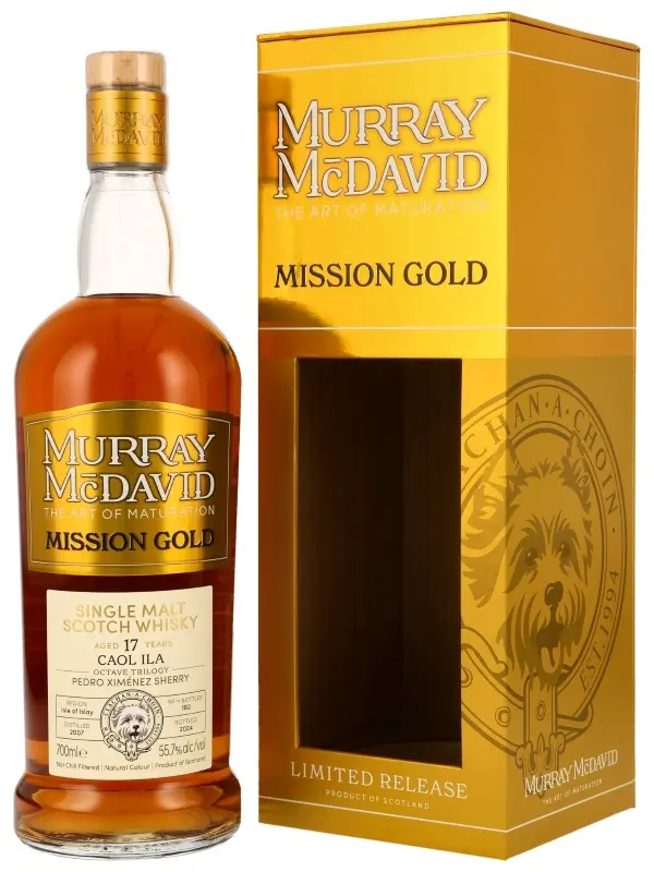18616 Caol Ila 17 Jahre - Vintage 2007 - Octave Trilogie - Pedro Ximénez Sherry - Cask #230850-51 - Murray McDavid - Mission Gold - Limited Release - Single Malt Scotch Whisky