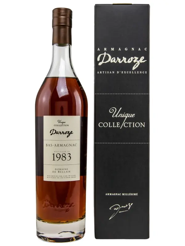 18632 Darroze 39 Jahre - Vintage 1983/2022 - Appellation Bas-Armagnac Contrôlee - Domaine de Bellair - Unique Collection