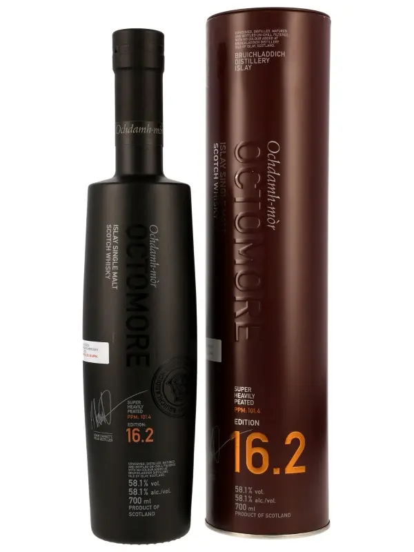 18642 Octomore 5 Jahre - Edition 16.2 - PPM: 101.4 - Super Heavily Peated - Limited Edition - Release 2025 - Islay Single Malt Scotch Whisky