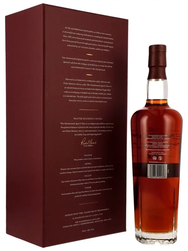 Glendronach 21 Jahre - Sherry Cask Matured - Highland Single Malt Scotch Whisky