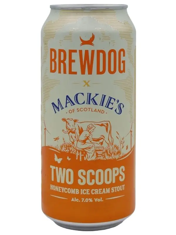 BrewDog x Mackie's - Two Scoops - Honeycomb Ice Cream Stout - Dose - 0,44l