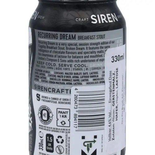 B0563R Siren - Recurring Dream - Breakfast Stout - Dose - 0,33l