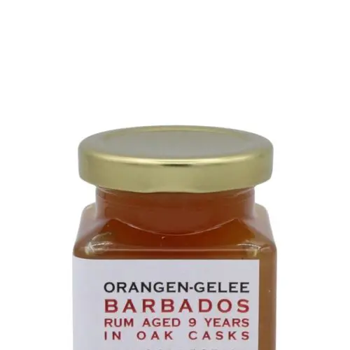 Orangen-Gelee - Barbados - Rum Aged 9 Years in Oak Casks - Rum-Collection by Franz - Handgemachter Fruchtaufstrich - 150g
