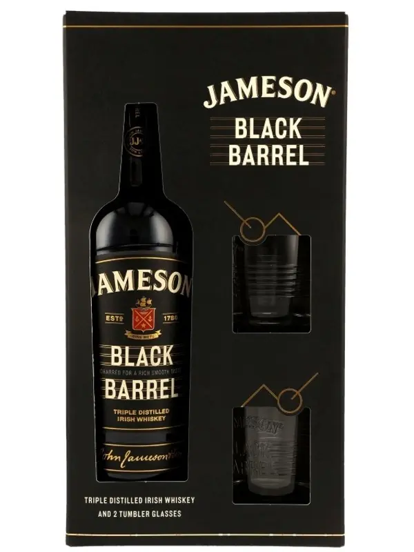 18732 Jameson Black Barrel - incl. 2 Tumbler - Irish Whiskey