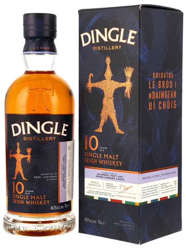 18749 Dingle 10 Jahre - Matured in Bourbon, Port & Pedro Ximénez Casks - Single Malt Irish Whiskey