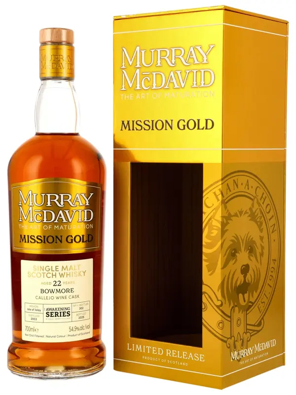 18773 Bowmore 22 Jahre - Vintage 2003 - Callejo Wine Cask - The Awakening Series 2025 by Kirsch Import - Murray McDavid - Mission Gold - Single Malt Scotch Whisky
