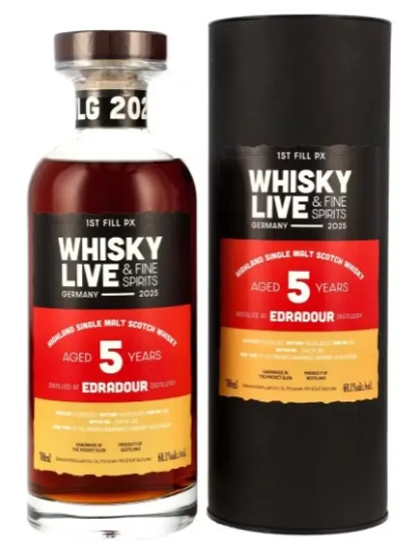 18785 Edradour 5 Jahre – Vintage 2020 - 1st Fill PX Cask #18 - Whisky Live Germany 2025 - Highland Single Malt Scotch Whisky