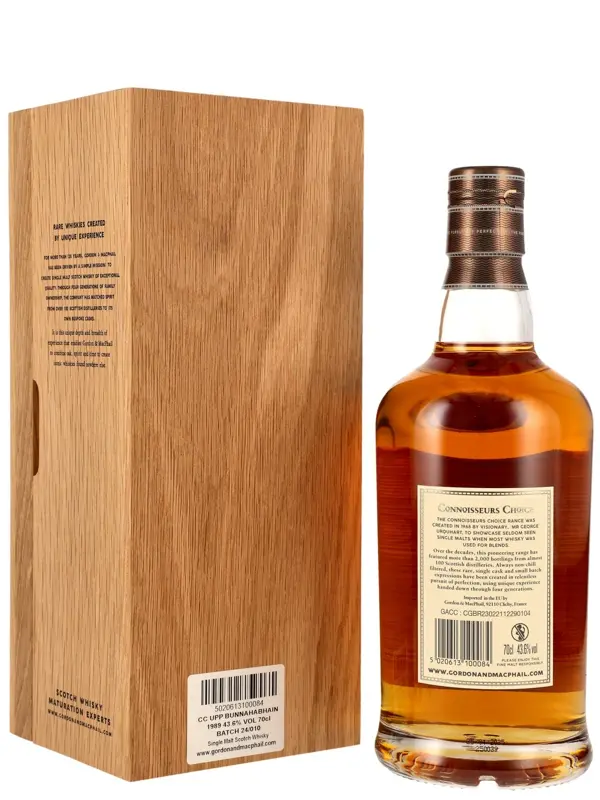 18830R Bunnahabhain 35 Jahre - Vintage 1989 - Refill American Hogshead - Cask No. 5892 - Gordon & MacPhail - Connoisseurs Choice - Cask Strength - Single Malt Scotch Whisky