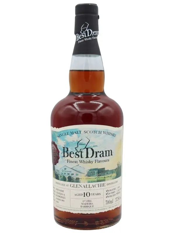 Glenallachie 10 Jahre - Vintage 2014 - 1st Fill Madeira Barrique - Cask #9900180 - Best Dram - Single Malt Scotch Whisky