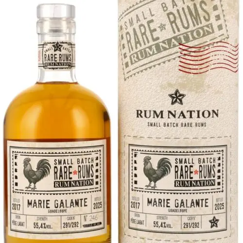 R00972 Rum Nation - Vintage 2017 - Marie Galante - Cask No. 291/292 - Small Batch - Guadeloupe - Rare Rums