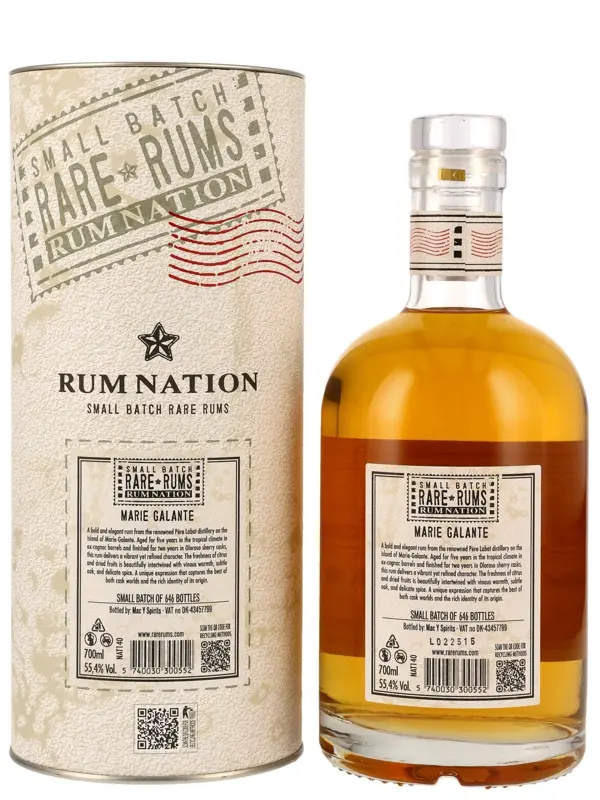 R00972R Rum Nation - Vintage 2017 - Marie Galante - Cask No. 291/292 - Small Batch - Guadeloupe - Rare Rums