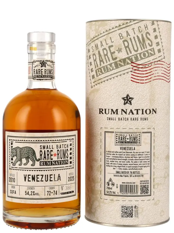 R00973 Rum Nation - Vintage 2010 - Cask No. 72-74 - Small Batch - Venezuela - Rare Rums