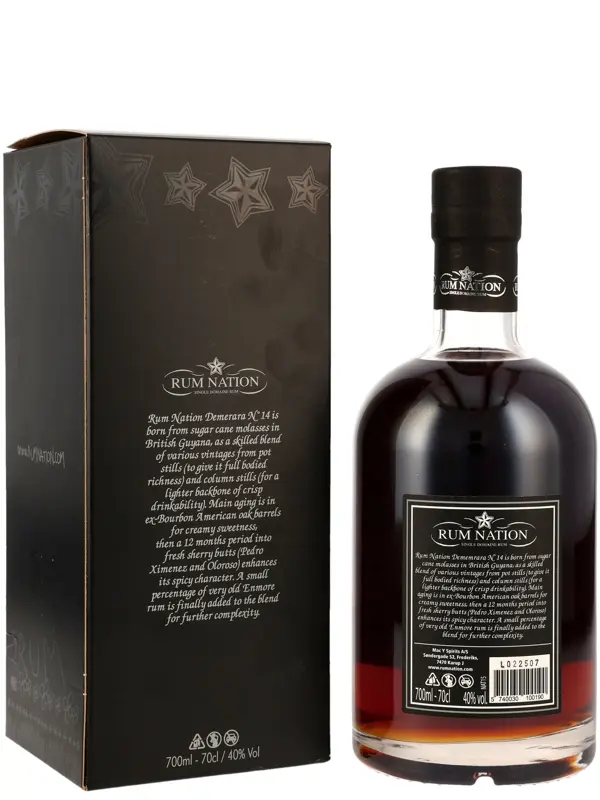 Demerara - No. 14 - Rum Nation - Limited Edition - Guyana Single Domaine Rum