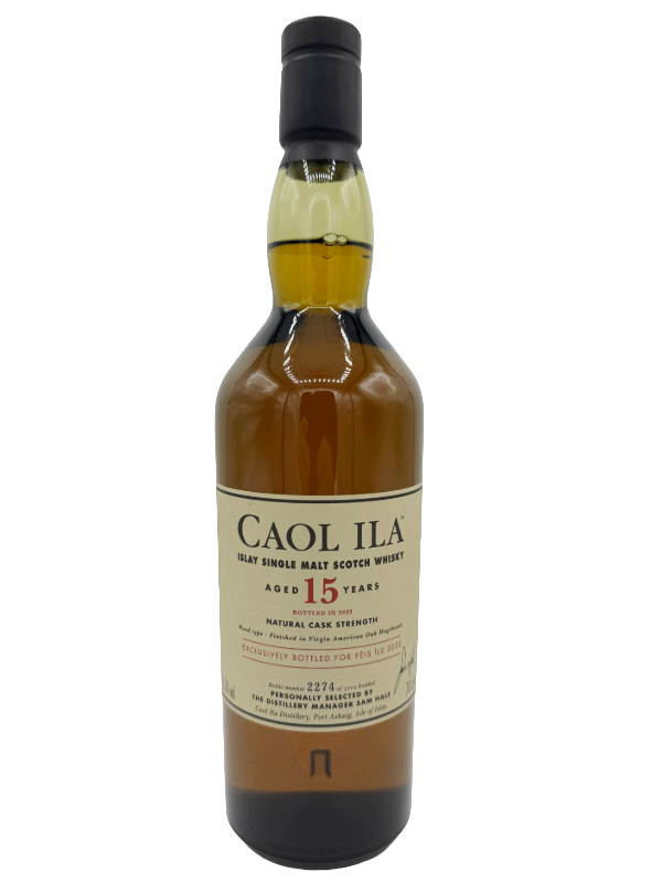Caol Ila 15 Jahre - American Virgin Oak Cask Finish - Fèis ìle 2022 - Islay Single Malt Whisky - 2cl Sample