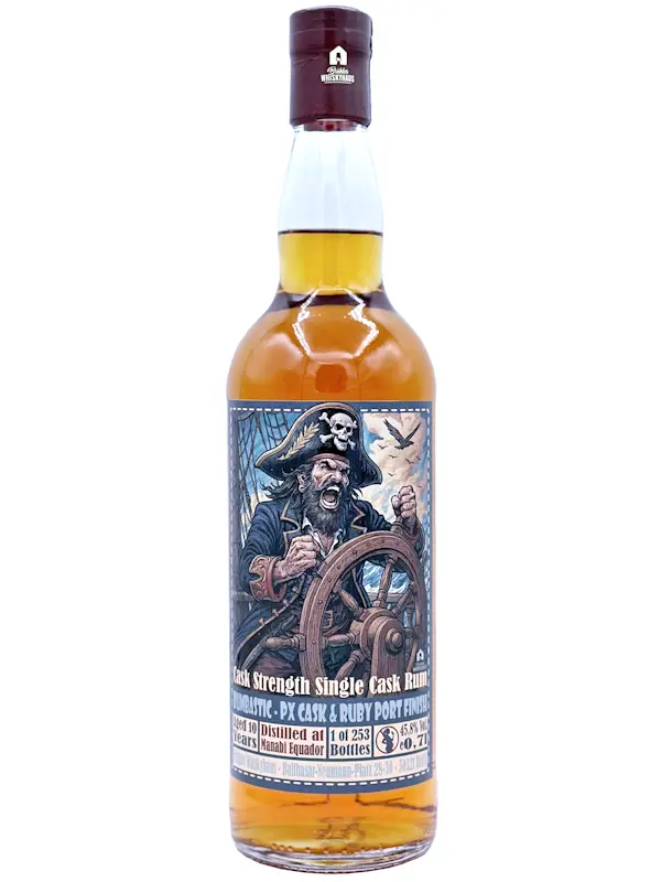 ados202564 Bild 0,7l Manabi Equador 10 Jahre - PX Cask & Ruby Port Finish - Rumbastic - Single Cask Rum - max. 2 Flaschen p.P. & Haushalt - Versand startet ab dem 30.10.25