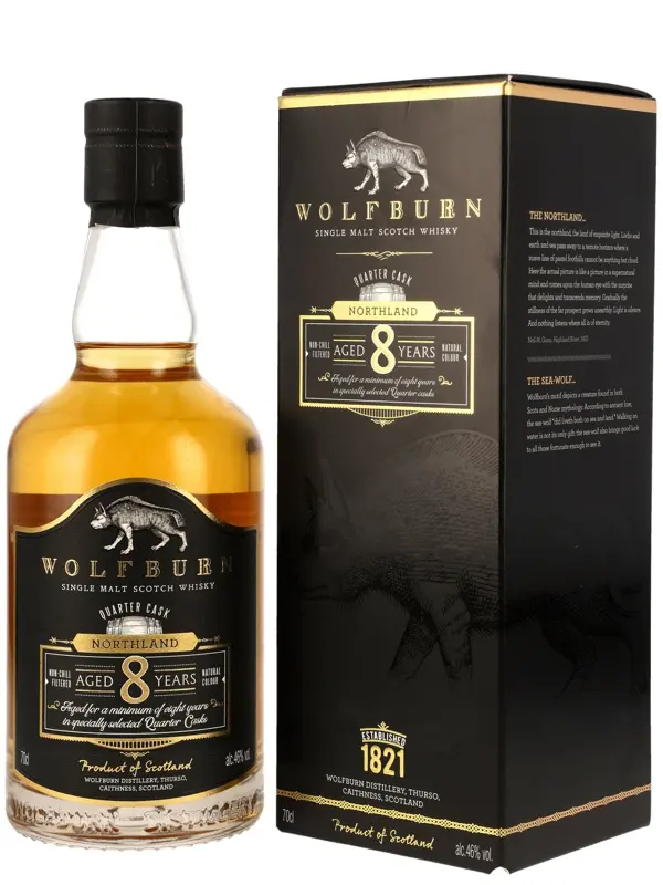 18866 Wolfburn 8 Jahre - Northland - Quarter Cask - Single Malt Scotch Whisky