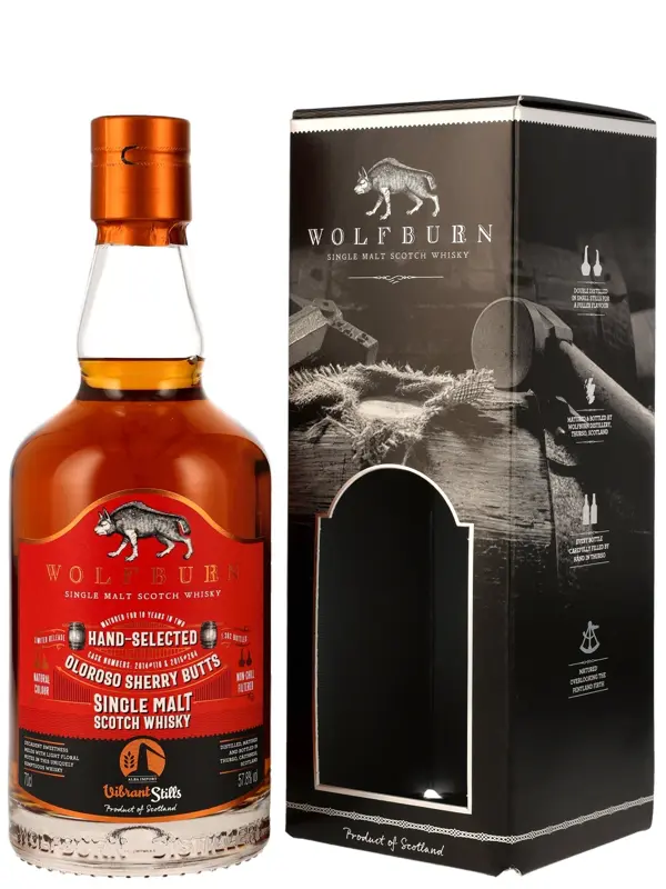 18867 Wolfburn 10 Jahre - Oloroso Sherry Butts - Cask No. 2014 #116 & 2015 #264 - Hand-Selected - Limited Release - Vibrant Stills - Single Malt Scotch Whisky