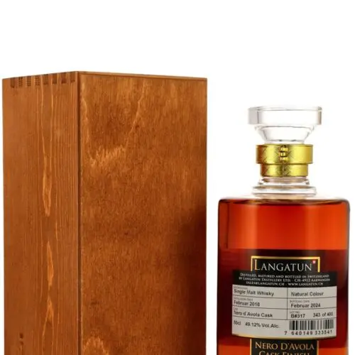 18892R Langatun 6 Jahre - Vintage 2018 - Nero d'Avola Cask Finish - Swiss Single Malt Whisky