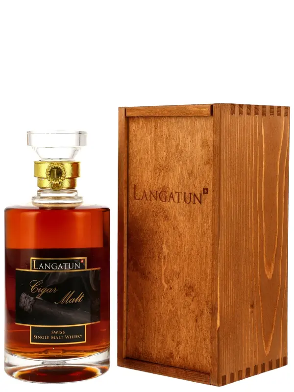 18921 Langatun - Cigar Malt - Vintage 2018 - Sherry & Chardonnay Cask - Batch #389/03/25 - Swiss Single Malt Whisky