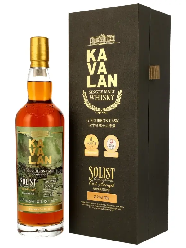 Kavalan Solist - ex-Bourbon Cask - 56,3% - Itinéraires Collection - Single Cask Strength - Single Malt Whisky