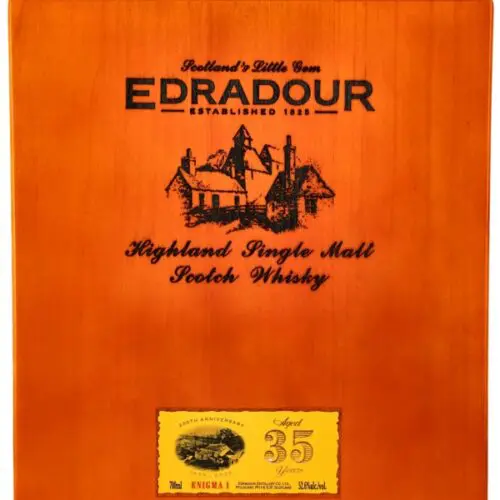Edradour 35 Jahre - Vintage 1989 - ENIGMA 1 - Sherry Butt - Cask #355 - 200th Anniversary - incl. 2 Gläsern - Highland Single Malt Scotch Whisky