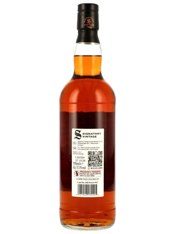 Caol Ila 12 Jahre - Vintage 2013 - 1st Fill Oloroso Sherry Butts & Bourbon Hogshead - Signatory Vintage - 100 Proof Edition #65 - Single Malt Scotch Whisky
