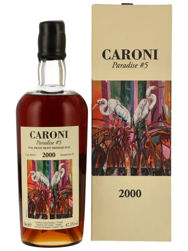 R00994 Caroni Paradise #5 - Trinidad - Vintage 2000 - Damejeanne #1 - Cask #4053 - Full Proof Heavy Trinidad Rum