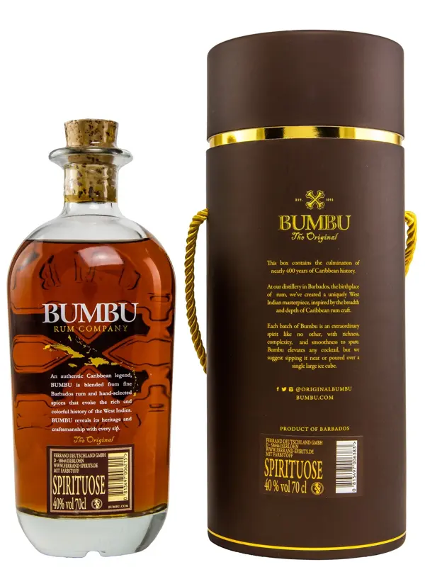 Bumbu - Original - Barbados Flavoured Spirituose auf Rum-Basis - in Umverpackung