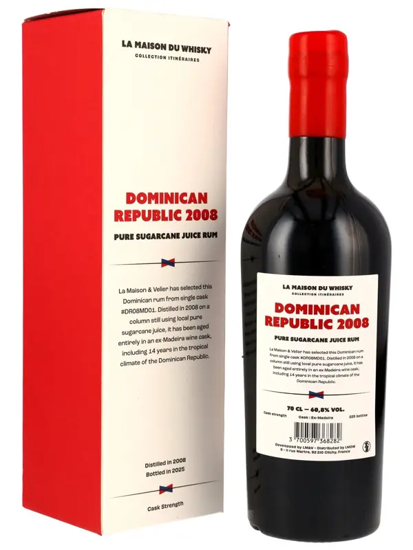 Dominican Republic 17 Jahre - Vintage 2008 - Collection Itinéraires - Cask Strength - Rum