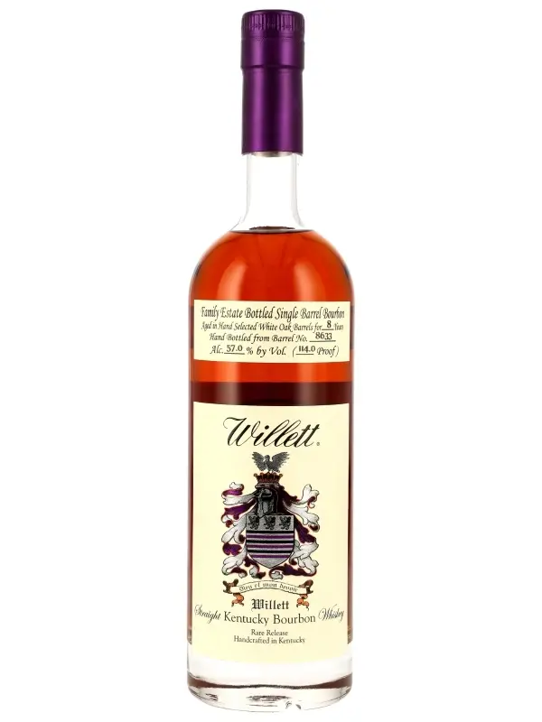 19050 Willett - 8 Jahre - White Oak Barrel - Family Estate Bottled - Single Barrel Bourbon - Rare Release - Collection Itinéraires - 57,0% Vol. - Straight Kentucky Bourbon Whiskey