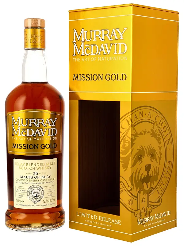 19057 Malts of Islay 36 Jahre - Vintage 1989 - Oloroso Sherry Cask Finish #181362 - Murray McDavid Exclusively Bottled for Brühler Whiskyhaus - Islay Blended Malt Scotch Whisky - 5cl Sample