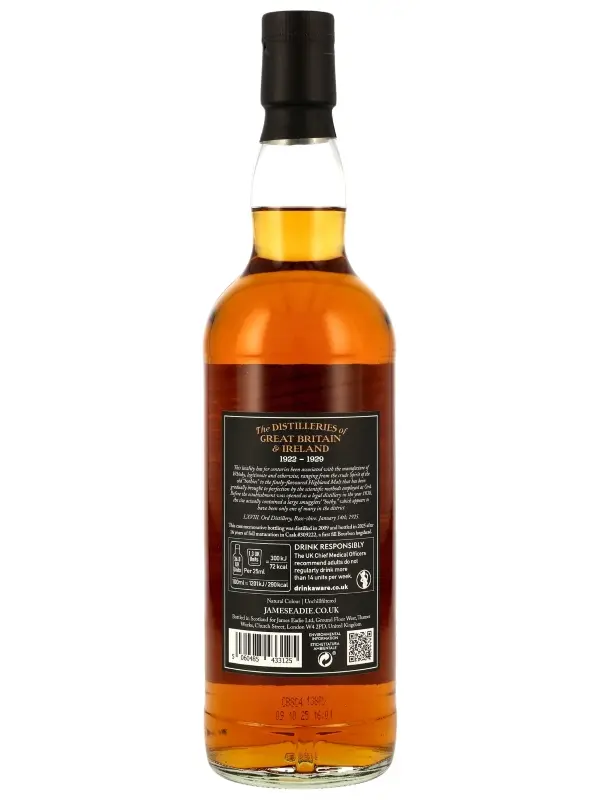 Glen Ord 16 Jahre - Vintage 2009 - First Fill Bourbon Hogshead- Cask No. 309222 - James Eadie - Single Malt Scotch Whisky
