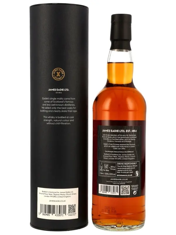 Jura 13 Jahre - Vintage 2012 - Sherry Cask Finish - Cask No. 386652 - Cask Strength - James Eadie - Single Malt Scotch Whisky