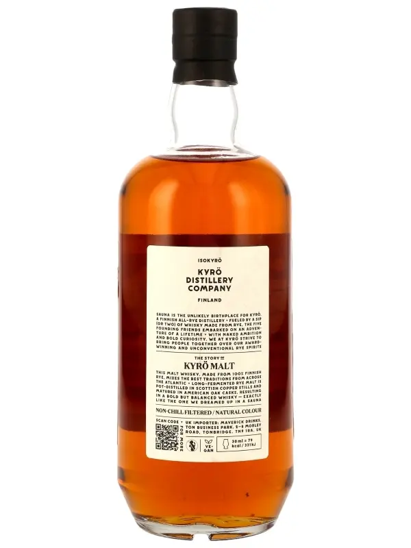 Kyrö - Kyrö Malt - Born in a Sauna - White Oak Casks - Malt Rye Whisky